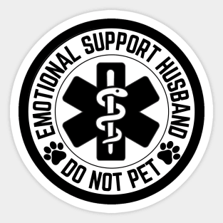 Emotional-Support-Husband-Do-Not-Pet Sticker